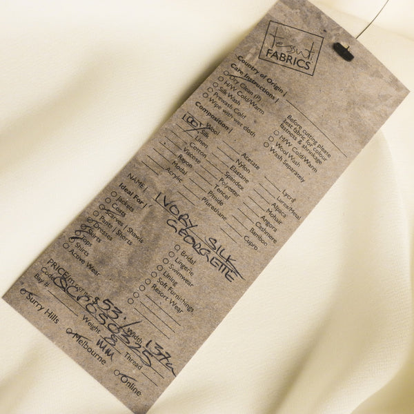 Ivory Silk Georgette