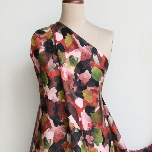 Autumn Canopy Printed Linen
