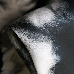 Ink Blossom Silk Satin