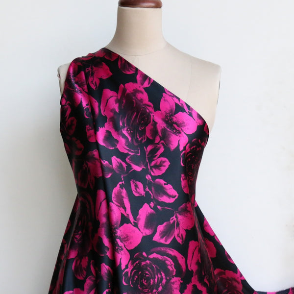 Vixen Rose Silk Satin
