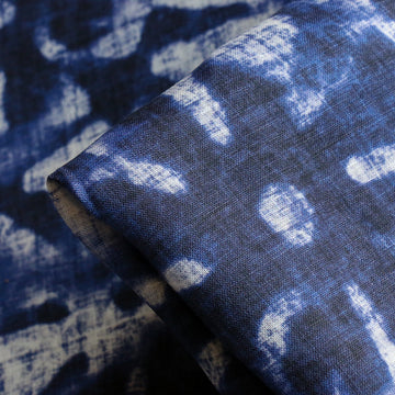 Anthos Blue Printed Linen