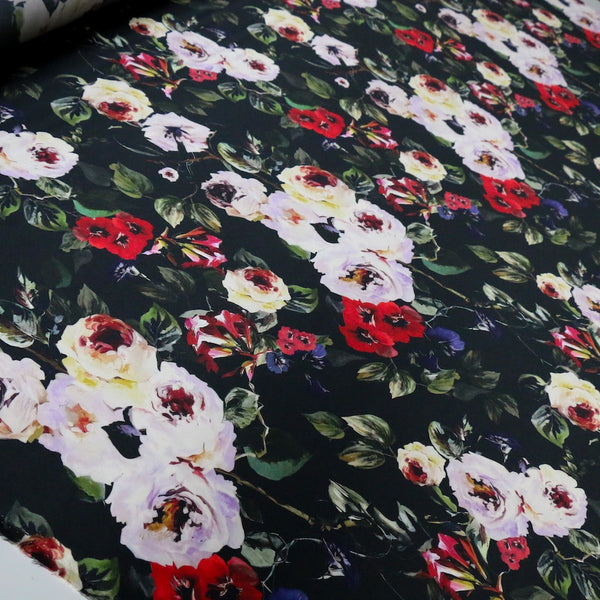 Bouquet Noir Silk Satin