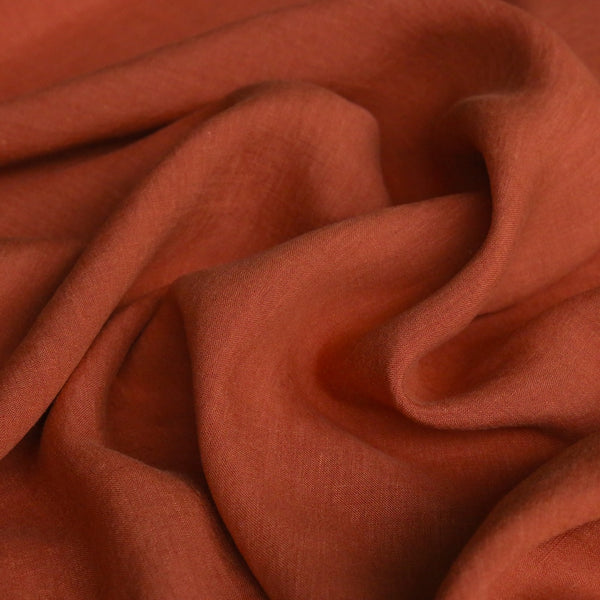 Linford Burnt Orange Washed Linen