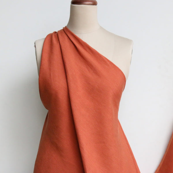Linford Burnt Orange Washed Linen