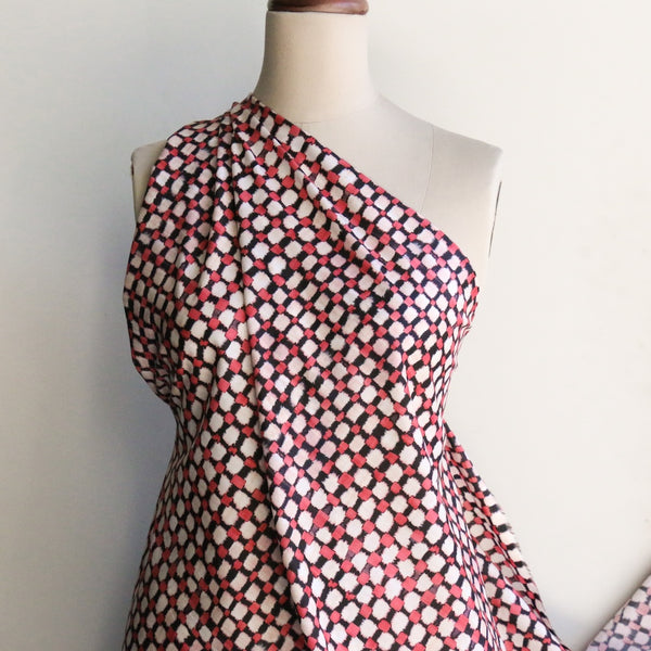 Tie Dye Check Red - Liberty Tana Lawn™