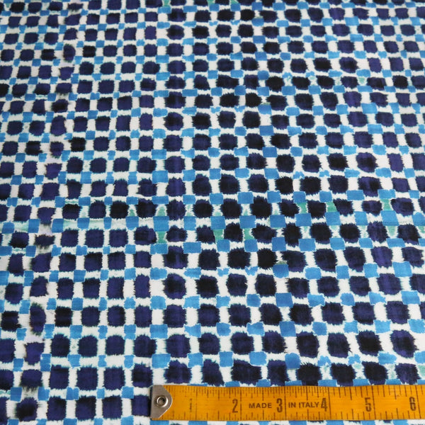 Tie Dye Check Blue - Liberty Tana Lawn™