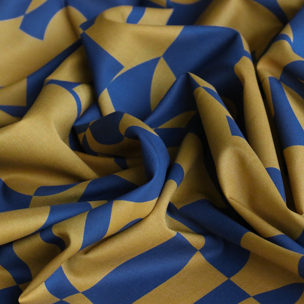 Composition Ochre/Navy - Liberty Tana Lawn™