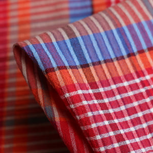 Madras Red - Yarn Dyed Check