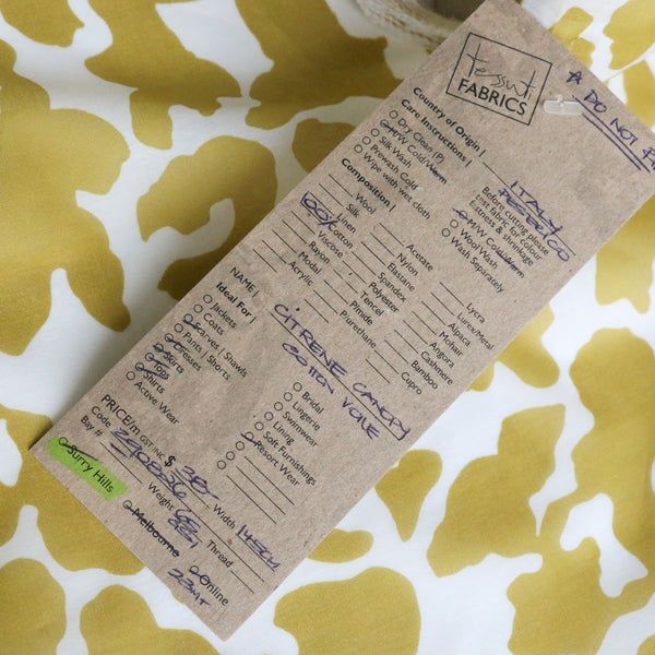 Citrine Canopy - Cotton Voile