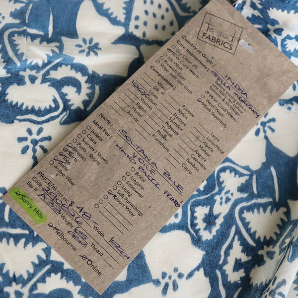 Soltana Blue - Cotton Voile