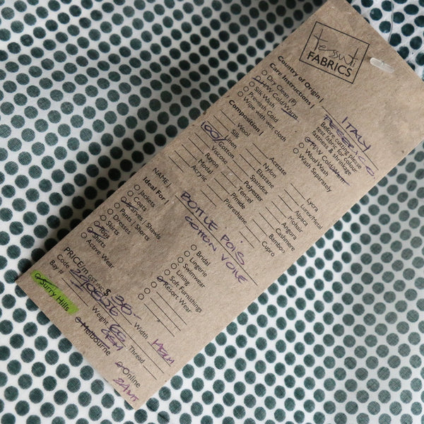 Bottle Pois - Cotton Voile