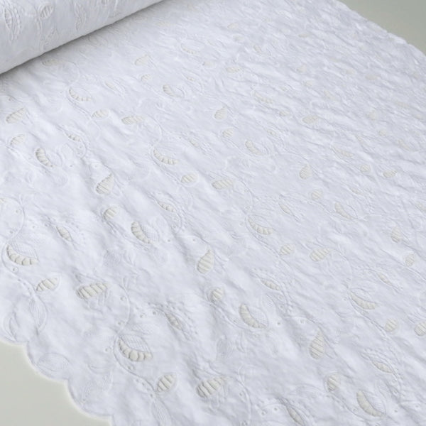 White Belle Embroidered Linen