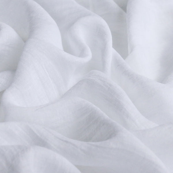 City White Washed Linen Gauze