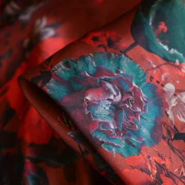 Ophelia Henna Silk Satin