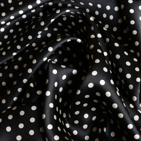 Lagos Nero Spot Silk Satin