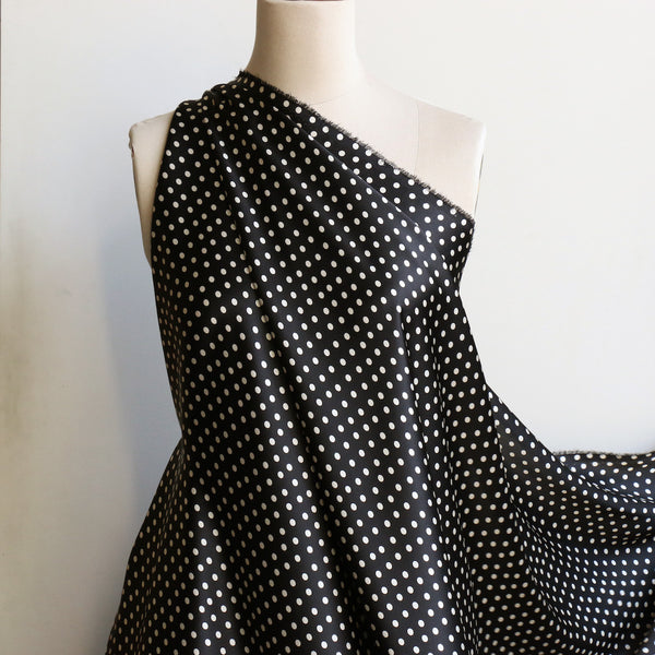 Lagos Nero Spot Silk Satin