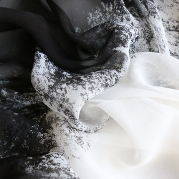 Ocean's Eleven Silk Georgette - Panel Fabric