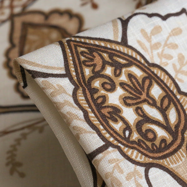 Tuscany Adventure Ivory Printed Linen