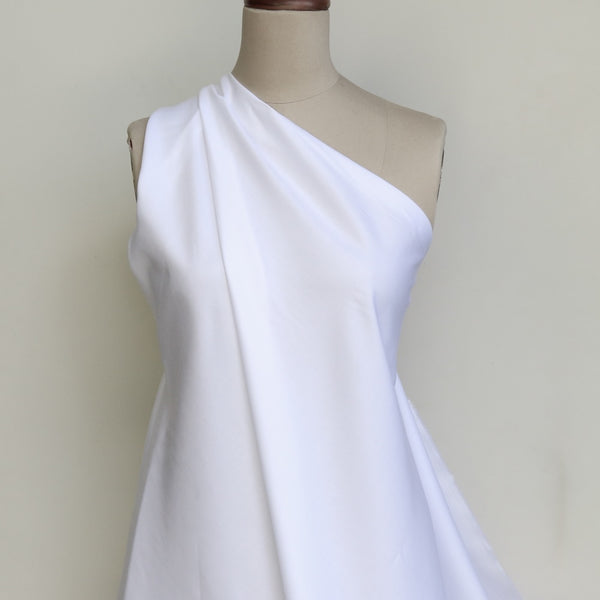 Naki White Cotton Sateen