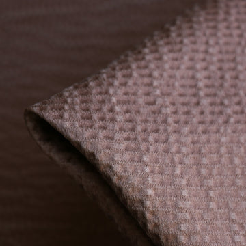 Fossette Mocha Textured Silk Satin