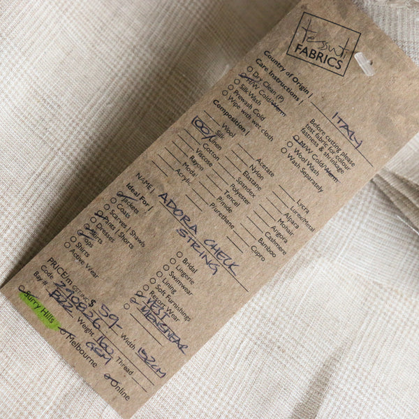 Adora Check String Linen