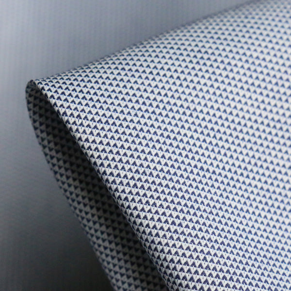 Diamond Navy Oxford Shirting