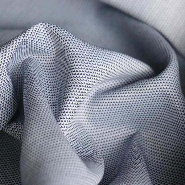 Diamond Navy Oxford Shirting