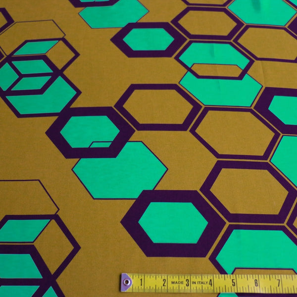 Honeycomb Menta Viscose