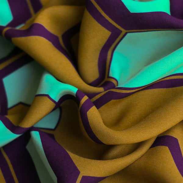 Honeycomb Menta Viscose