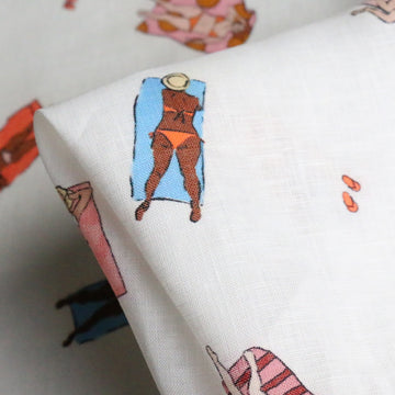 Sunbathers Printed Linen