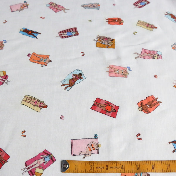 Sunbathers Printed Linen