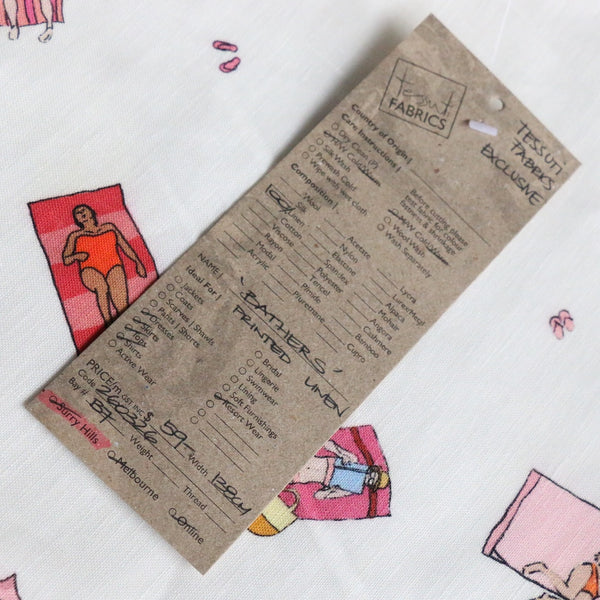 Sunbathers Printed Linen