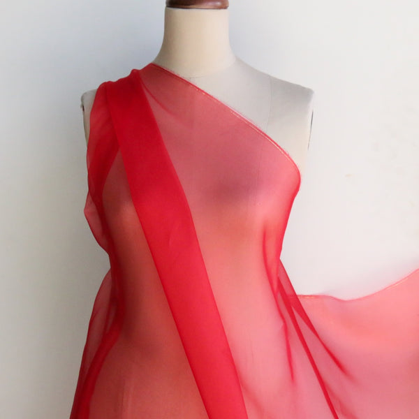 Red Silk Organza