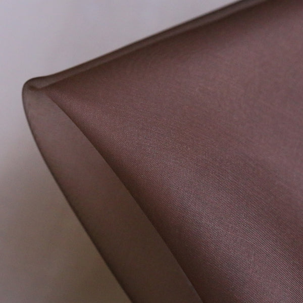 Brown Silk Organza