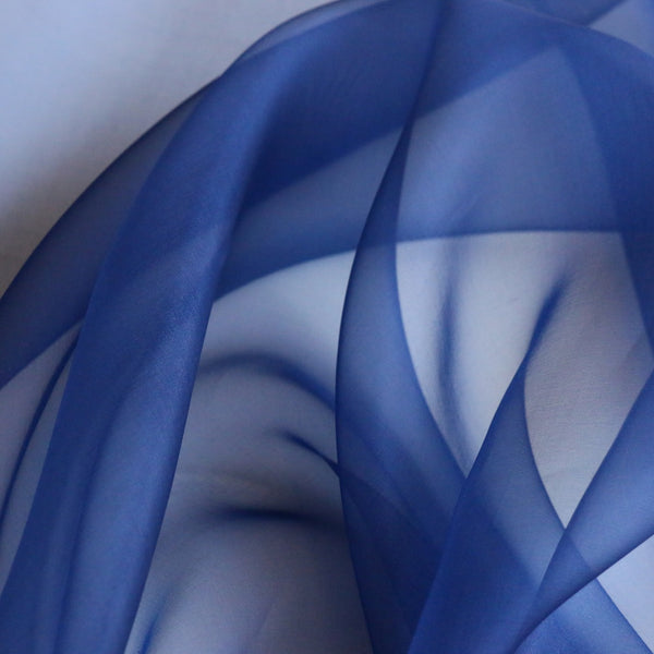 Sapphire Silk Organza
