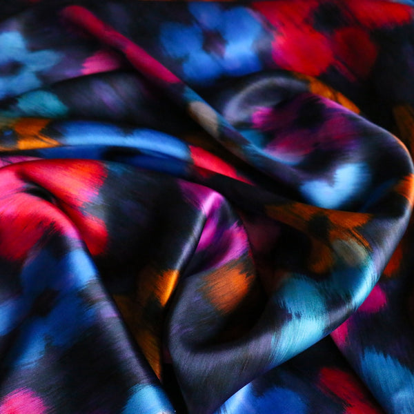 Frances Wild Navy/Fuschia - Liberty Belgravia Silk Satin