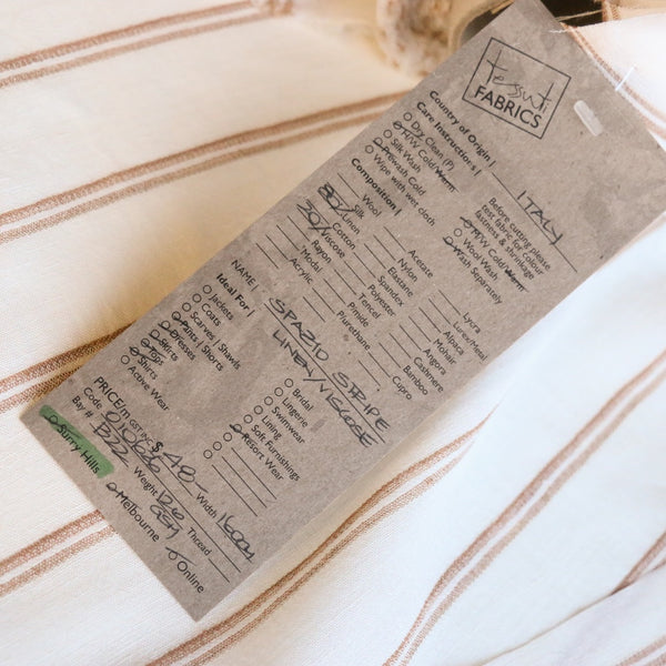 Spazio Stripe Linen/Viscose