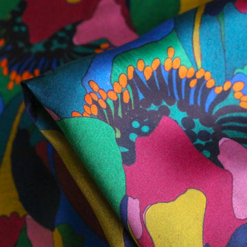 Peony Parade Multi - Liberty Belgravia Silk Satin