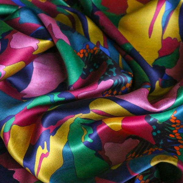 Peony Parade Multi - Liberty Belgravia Silk Satin