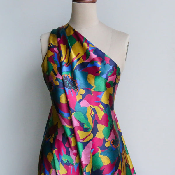 Peony Parade Multi - Liberty Belgravia Silk Satin