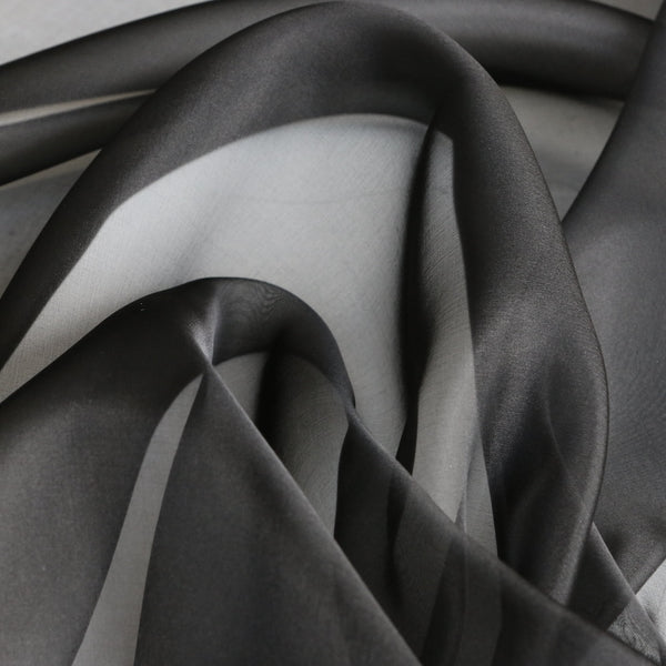 Black Silk Organza