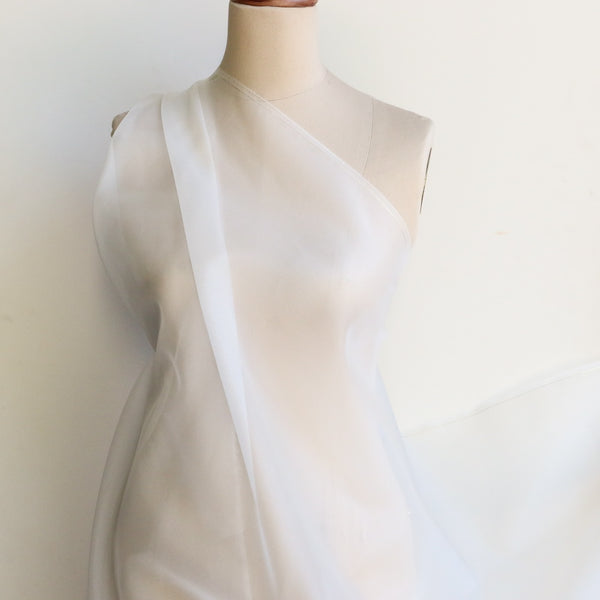 Ivory Silk Organza