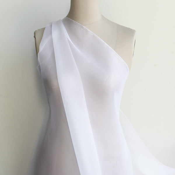 White Silk Organza