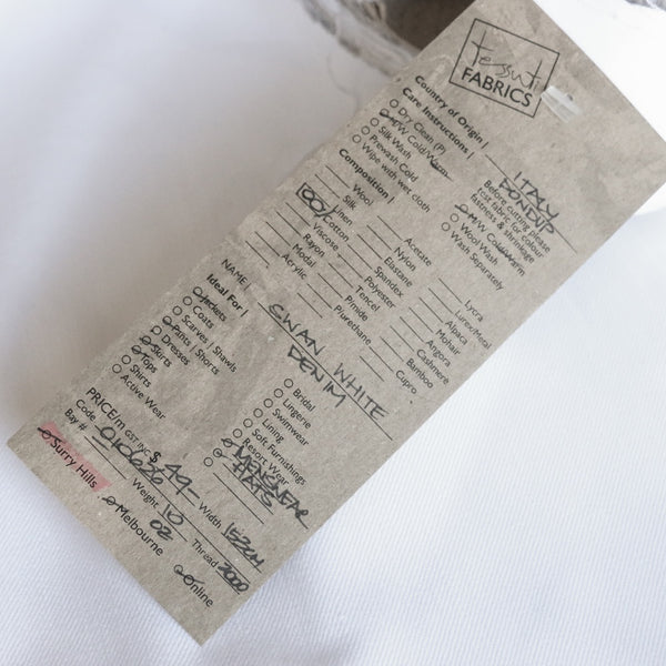 Swan White Denim