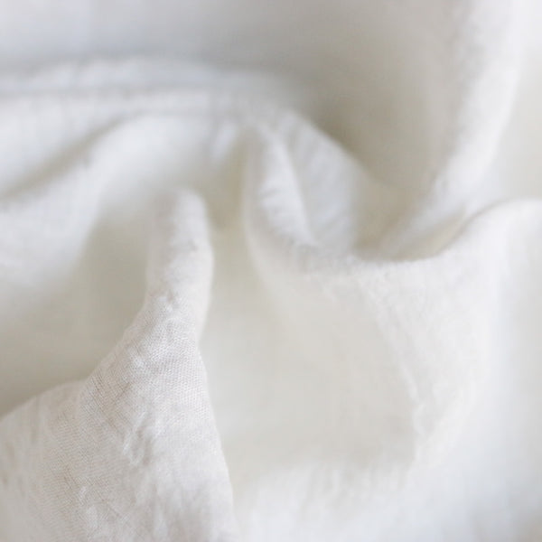 Bronte Ivory Linen Crinkle Gauze