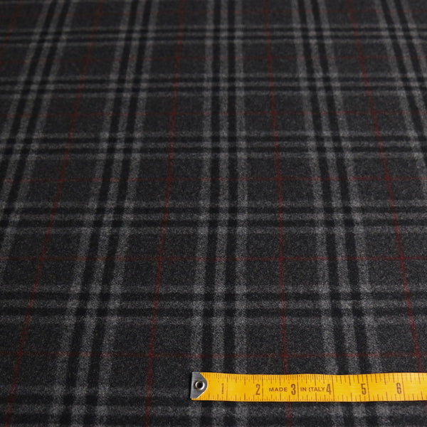 Keira Charcoal Check Double Sided
