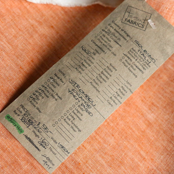Stromboli Orange Linen
