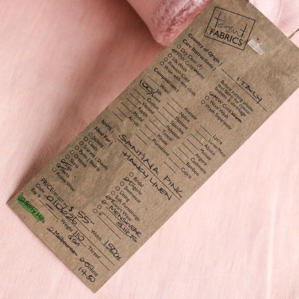 Santina Pink Hanky Linen