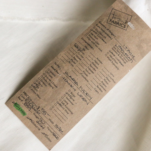 Ilaria Ivory Hanky Linen