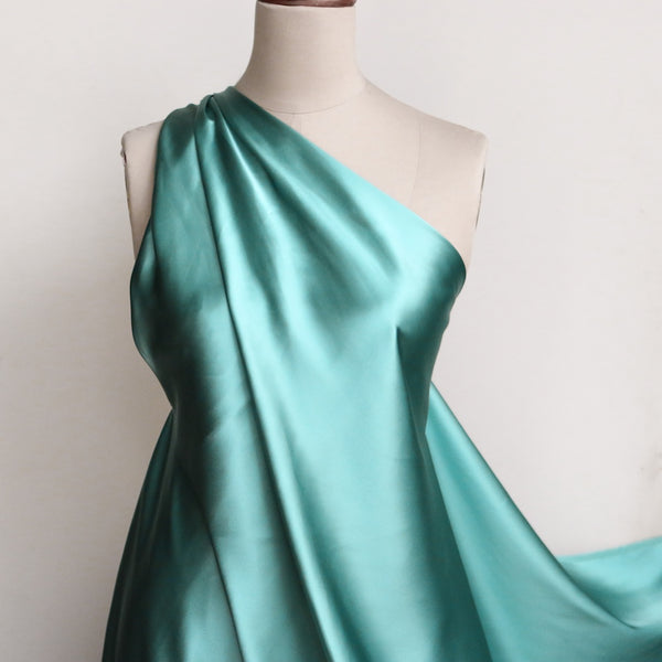 New Teal Silk Satin